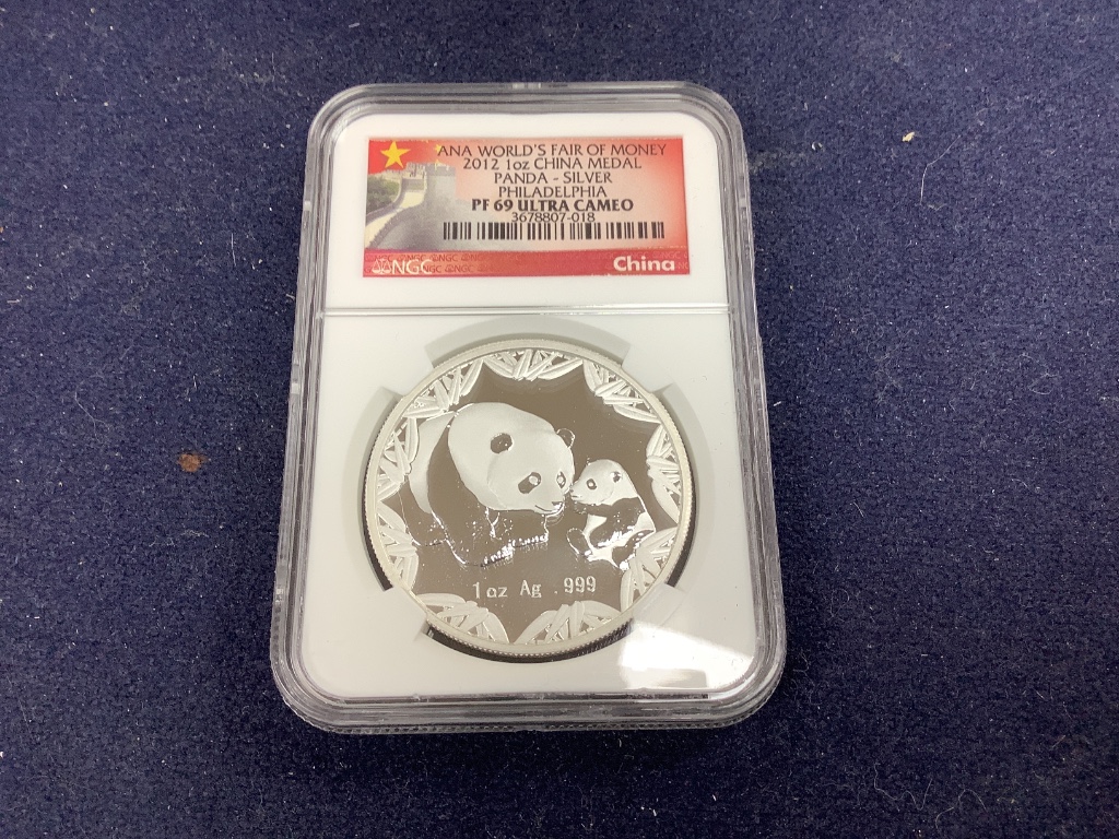 Sealed Proof coins - 20 US $1 President of America coins, all NGC rated PF 69 ultra cameo, 10 Silver Eagle $1 dollar coins, 2011 (S), PCGS rated MS70, 6 Commonwealth Proof coins, 2012, NGC rated MS69 - PF70 ultra Cameo,